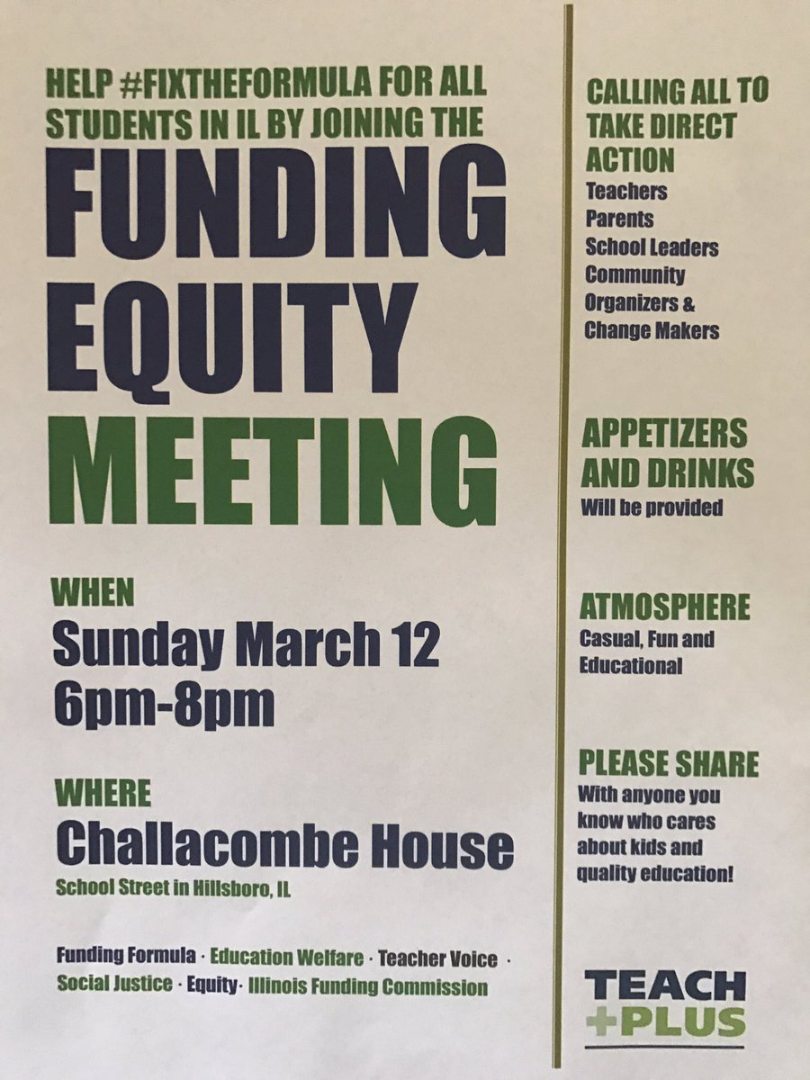 shonda_ronen's tweet image. If you are passionate about education in Illinois, please attend the meeting tonight! #fixtheformula @teachplus @Dan_Cox @AndyManar