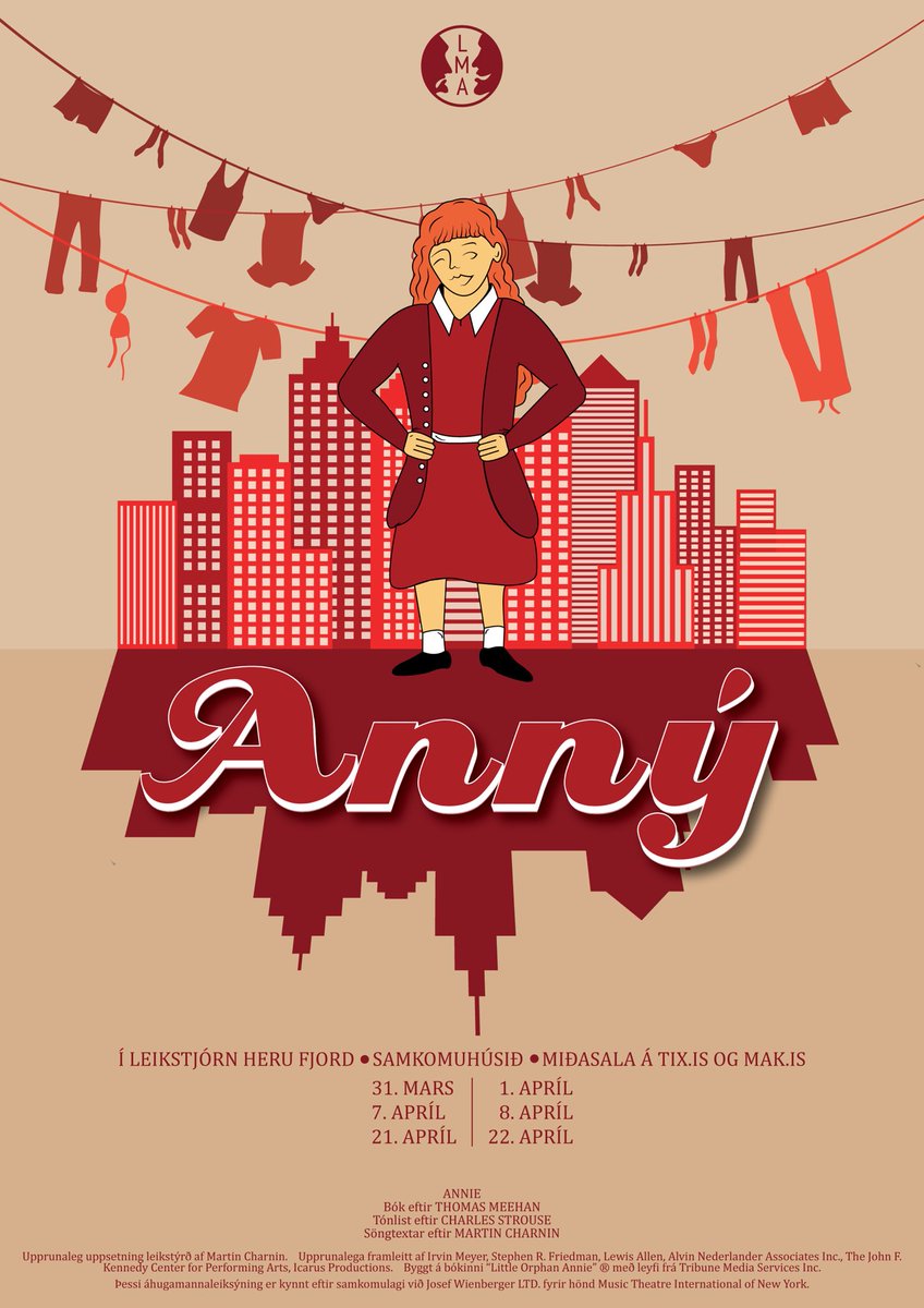 Miðasala hefst á miðvikudag á mak.is og tix.is/is/
Frumsýning 31. mars!