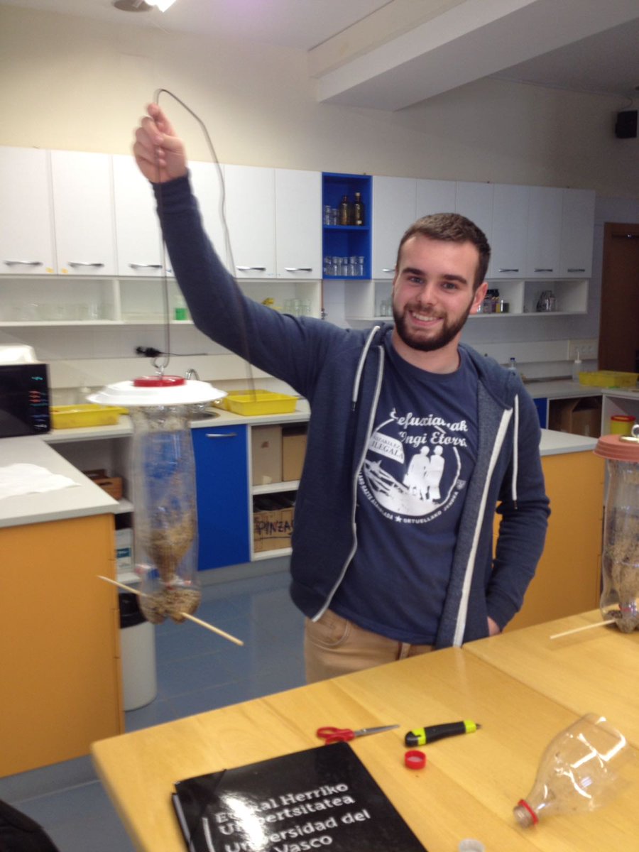 XaiaTeam's tweet photo. Making our own birdfeeder, birds need human help to survive the winter. Thanks to Brian, nice day! @NSPC_I #birdfeeder https://t.co/JVMSdPThvE