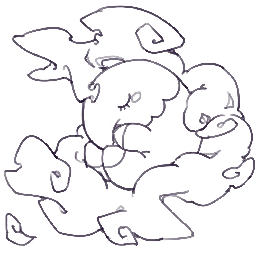 以前画的。pokemon 