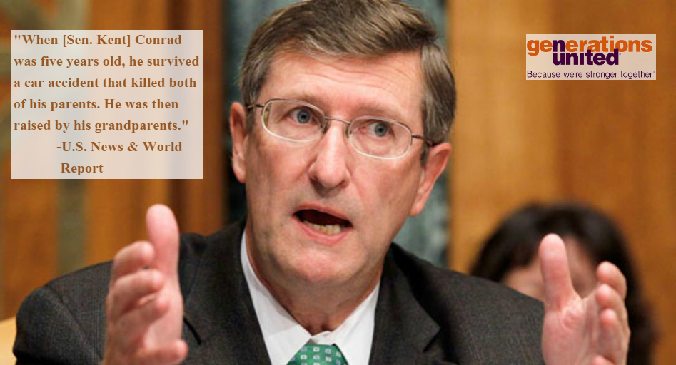 Happy 69th birthday to former U.S. Senator Kent Conrad. his grandparents raised him? 