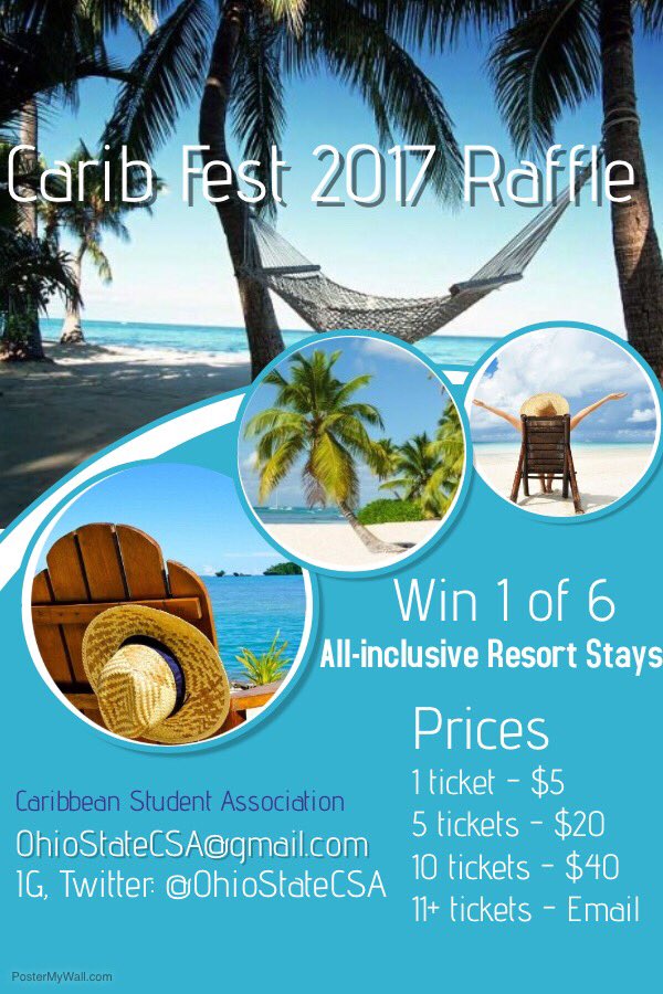 ohiostateCSA's tweet photo. CSA will be hosting CARIB FEST. A night of celebrating Caribbean culture! All are welcome &amp; it's free! Don't forget to get your raffles too! https://t.co/66zlrr0qxB