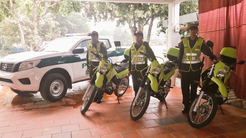 PoliciaCucuta's tweet photo. Este es el nuevo Parque Automotor que apoyará, las patrullas del Cuadrante del Corregimiento de Aguaclara en pro de la seguridad. https://t.co/QmOEBmxm9I