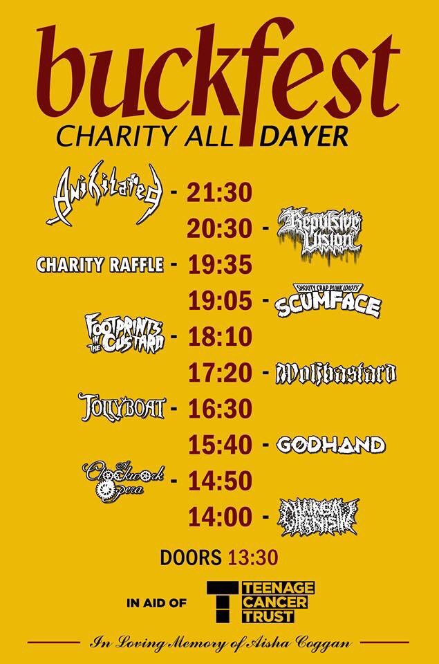 cowardsteeth's tweet image. At the always excellent @RebellionMCR for music and @TeenageCancer #buckfest2017 #earplugs #godhand #teenagecancertrust