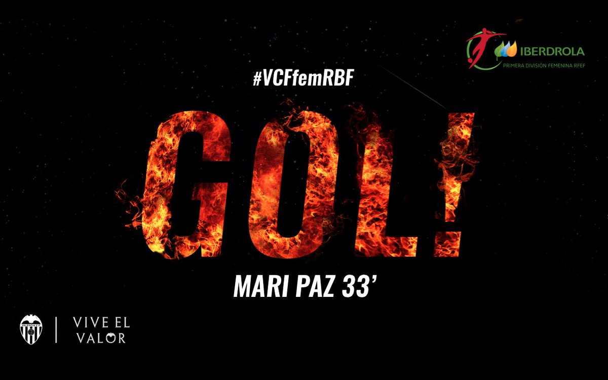 VCF_Femenino's tweet photo. ⚽ 1-0| 33'| ¡GOOOOOOOL de la 🔟! ¡GOOOOOL de @maripaz_vilas! ¡Se adelantan las nuestras superada la media hora de encuentro! 👏 #VCFfemRBF https://t.co/N5vjBJUPD9
