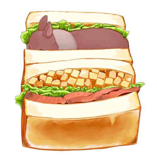 「本日3月13日はサンドイッチデー。サンドイッチの日ではなくサンドイッチデー。サン」|らいらっくのイラスト