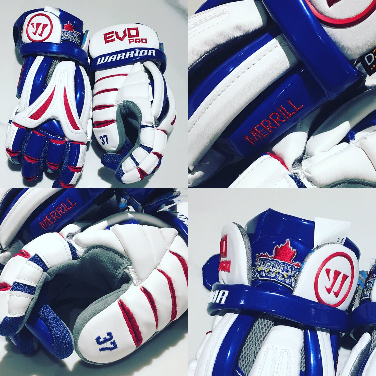 BrodieMerrill_'s tweet photo. Broke these #evocollection custom gloves out last night. Thanks @warriorlacrosse #warriorpro https://t.co/fI6BCOWEkd