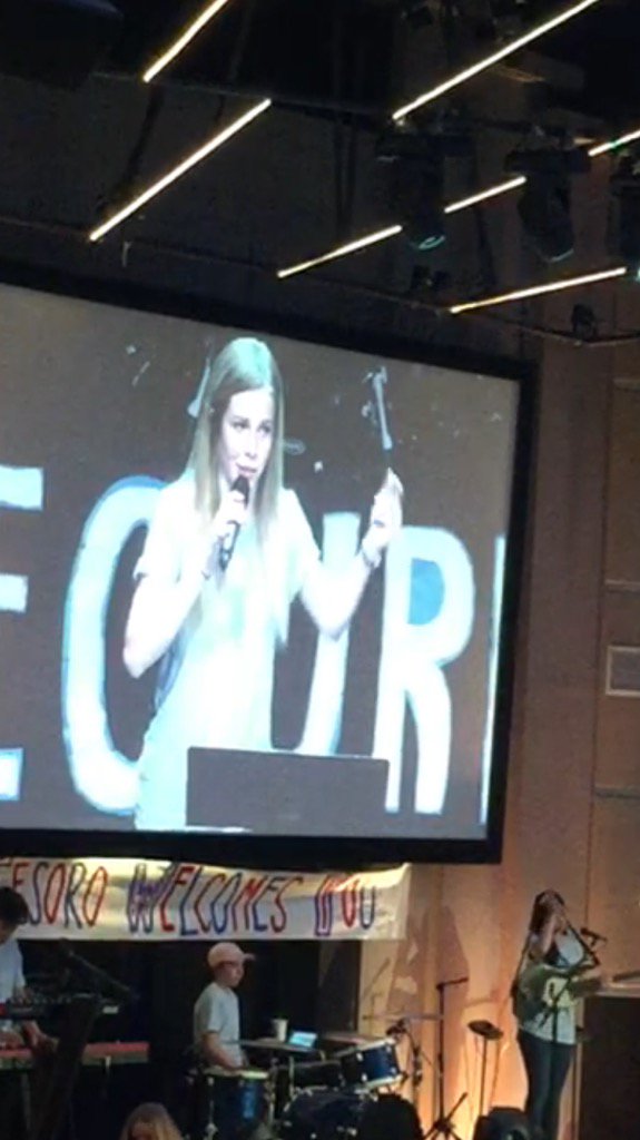 StayingAliveQHS's tweet photo. @CarolineDailey_ #securedinChrist Your faith continues to Amaze me! Awesome testimony &amp; prayer. #proudAunt https://t.co/R7VWvdkYyd