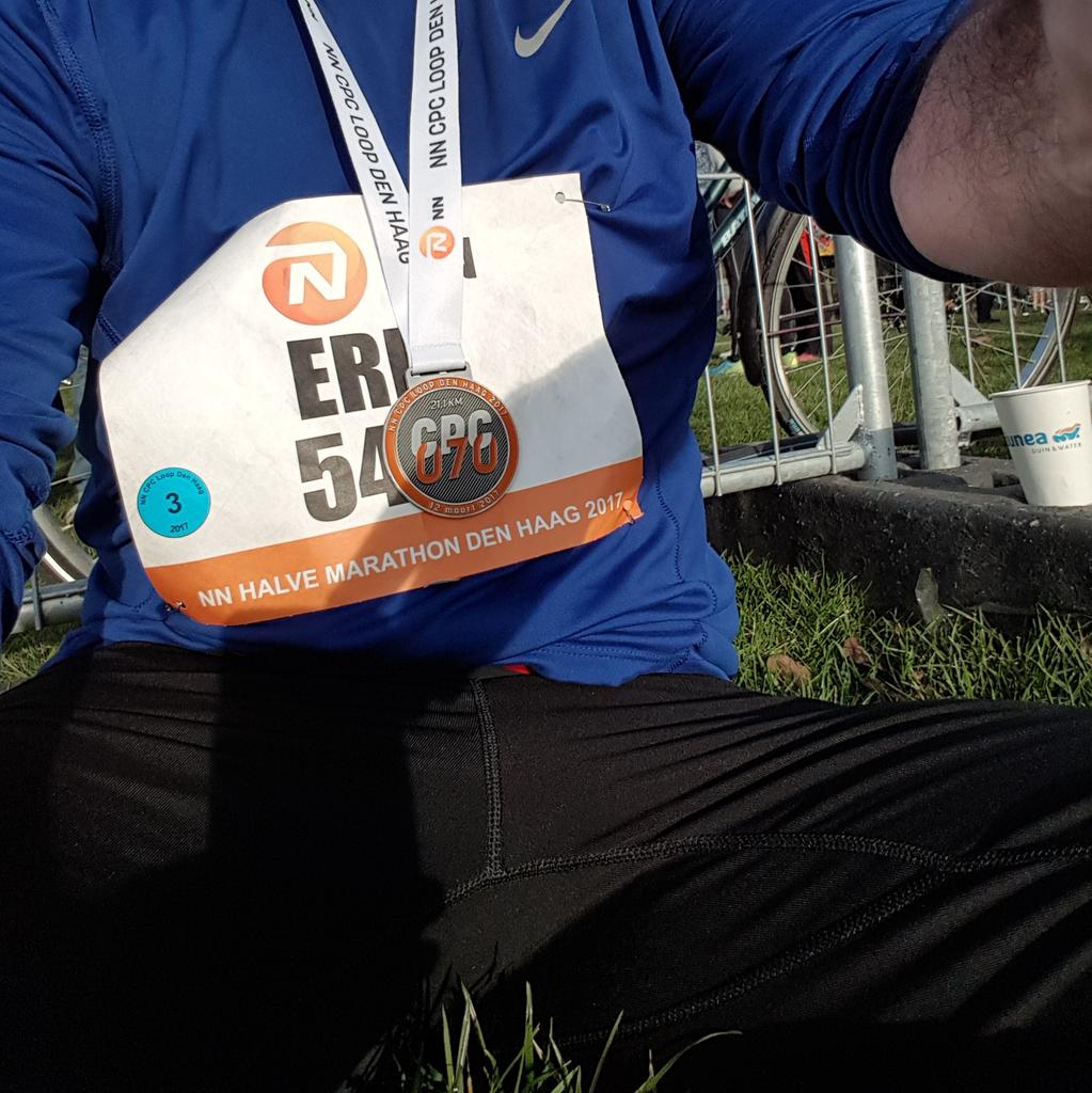 Beerkens's tweet image. My first half marathon 2.02.30 #cpcloop #thehague