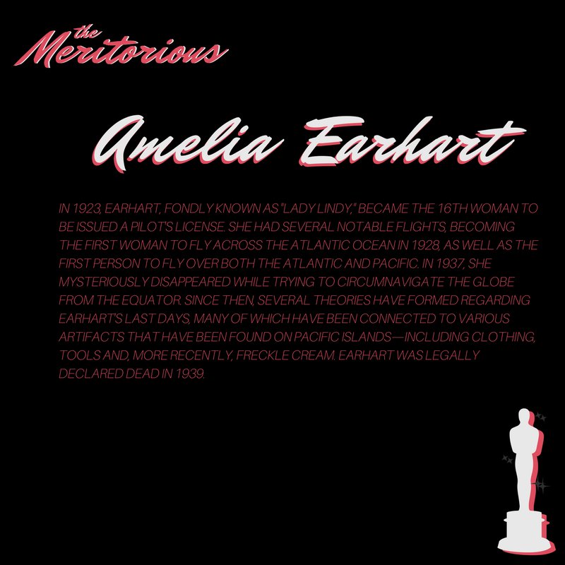 TimeToWoManUp's tweet photo. We award #TheMeritorious to Amelia Earhart, an example of how women can soar high in their chosen paths through hard work and dreaming big. https://t.co/TFhh218YVz