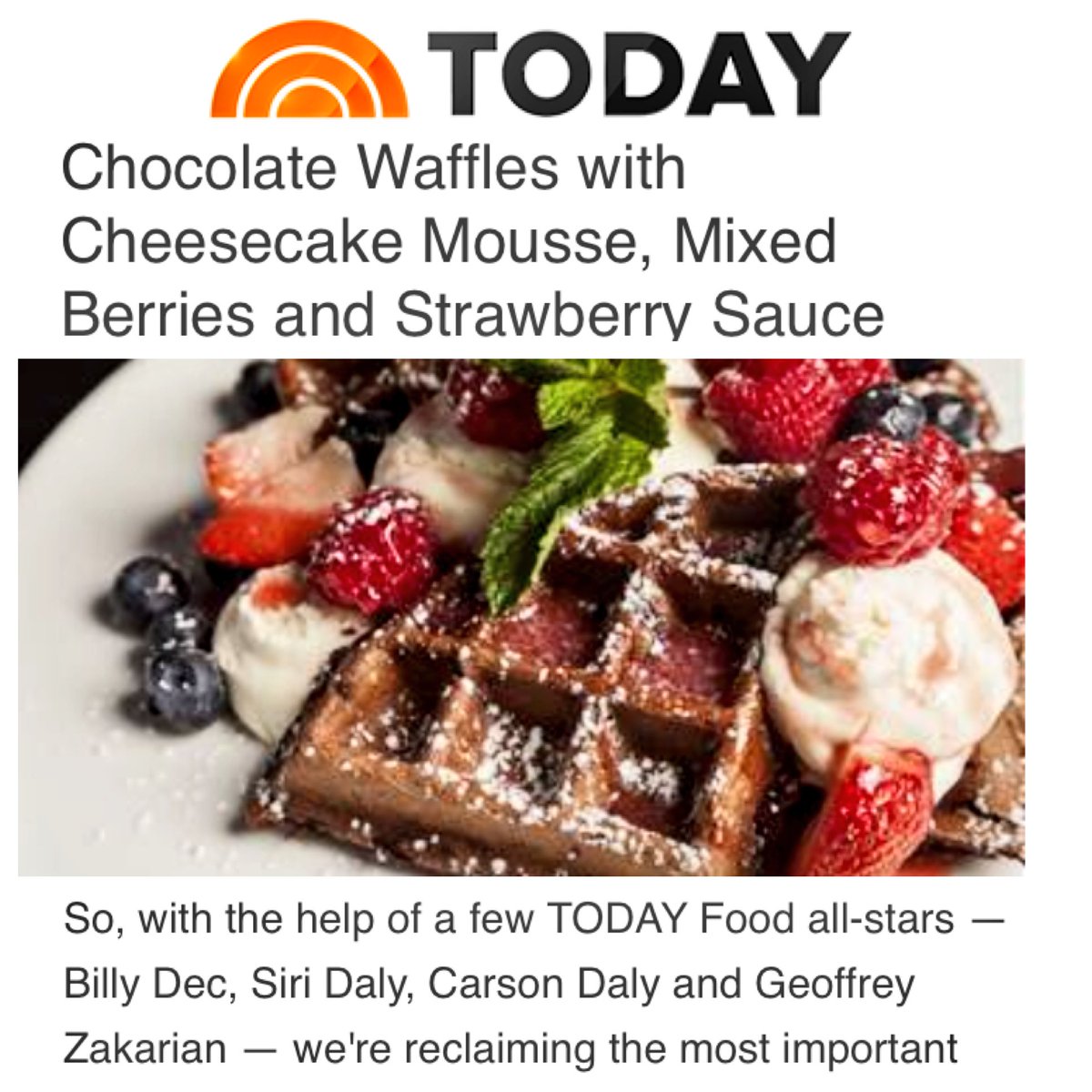 BillyDec's tweet photo. Flying to rehearsal in #NYC!! I'm back w my @TODAYShow fam LIVE 830a making @Rockit treats!! (Recipe: https://t.co/AYVDunI7QE!) DVR/RT? THX! https://t.co/vim1xXVgV9
