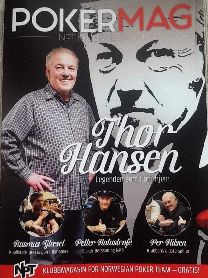 ThorHansen47's tweet photo. POKERMAG NPT Klubbmagasin for Norwegian Poker Team https://t.co/G6VinuFTuu
