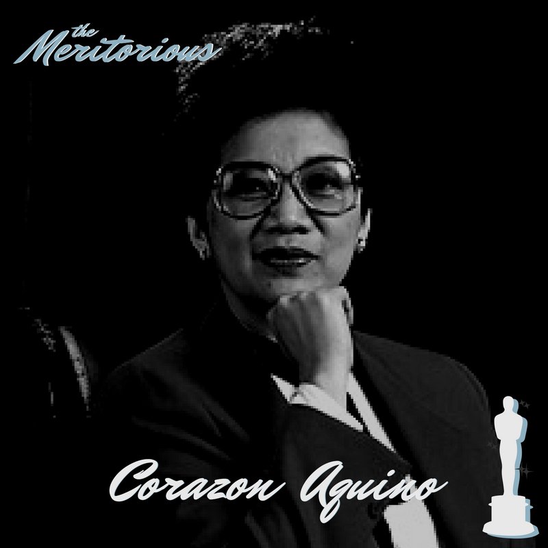 TimeToWoManUp's tweet photo. #TheMeritorious is given to Corazon Aquino, who showed how women can be a source of strength and guidance in times of trouble and despair. https://t.co/VzWWbZW8Xd