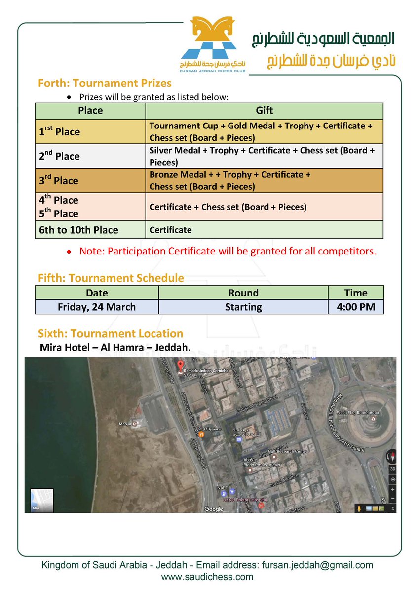 The First International Women Chess Tournament