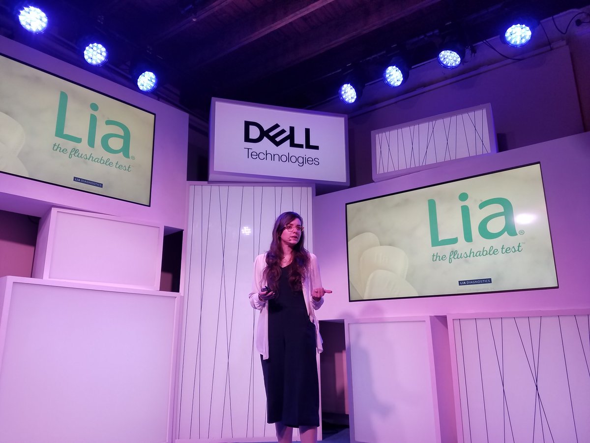 Only from a startup - first flushable / disposable pregnancy test from <a href="/LIADiagnostics/">LIA Diagnostics</a> #DellExperience #sxsw