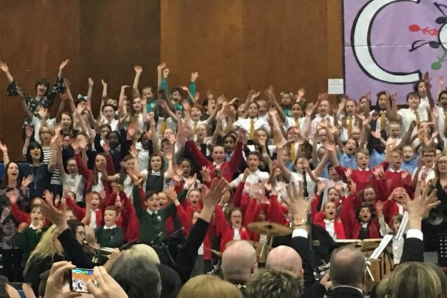 StephReay63's tweet photo. @burymusic fantastic performances by all the kids yesterday at children of bury sing. Well done to all involved @HollinsGrundy loved it! https://t.co/88ary9epyT