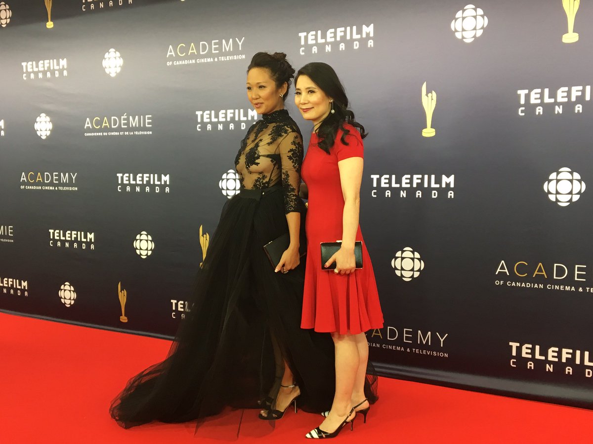 CMF_FMC's tweet image. @BloodWaterTV’s @StephSong and @fionafuofficial on the #CdnScreenAwards red Carpet. #EyeOnCanada #CdnTalent