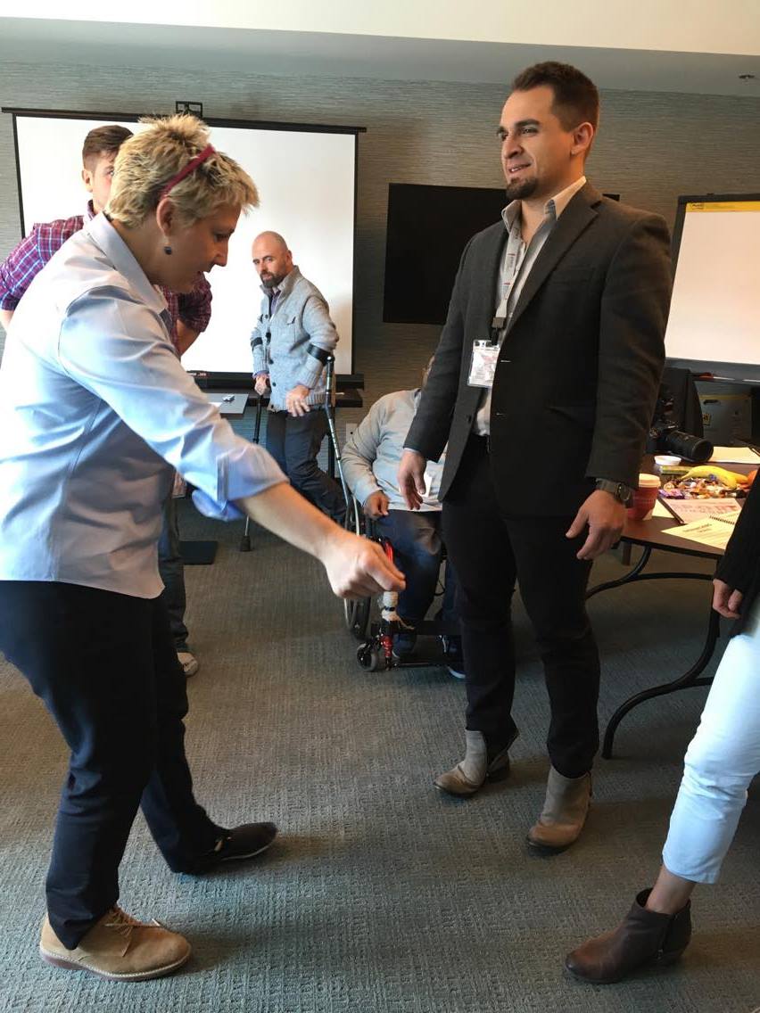 SportandPeaceUT's tweet photo. #TeamCSPS takes 'walking a mile in someone's shoes' literally. Let's strive to understand & empathize w/ each other! #GSMP #inclusion https://t.co/X2coGw4FK3