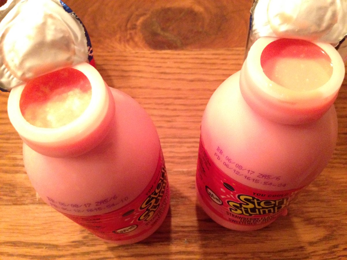 racky17's tweet photo. @Steri_Stumpie both have weird particles &amp; tastes off 😞so sad drove all the way to get them https://t.co/OZcYjwklyL
