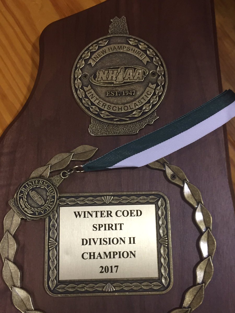 WHSJaguars's tweet photo. #Banner23 is ours!!!  @Windhamcheer1 wins their 4th straight @NHIAA_LOA D2 title. https://t.co/8Jcx5N2ByN