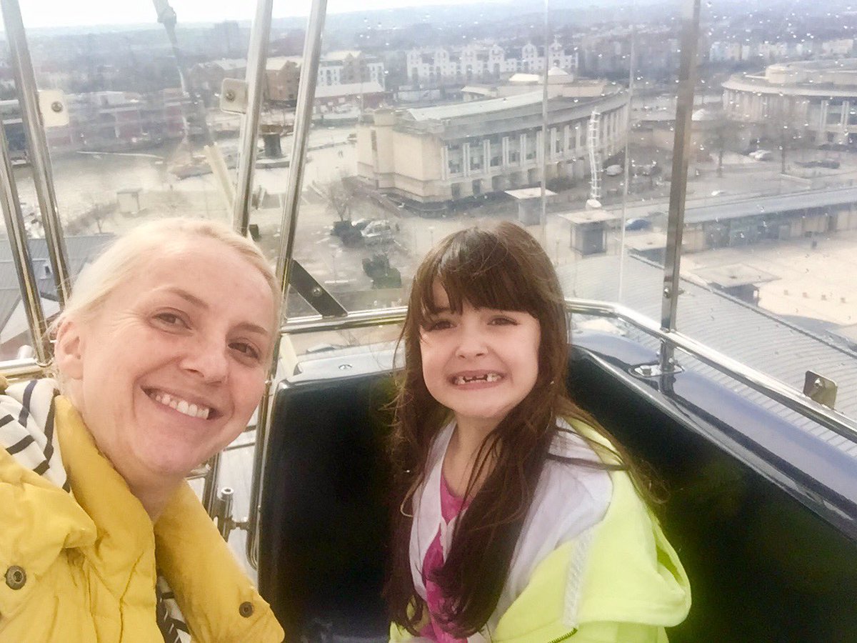 Bit of a mum daughter morning in #Bristol and <a href="/SkyViewWheel/">Sky View</a> was a new way to see the city 😊