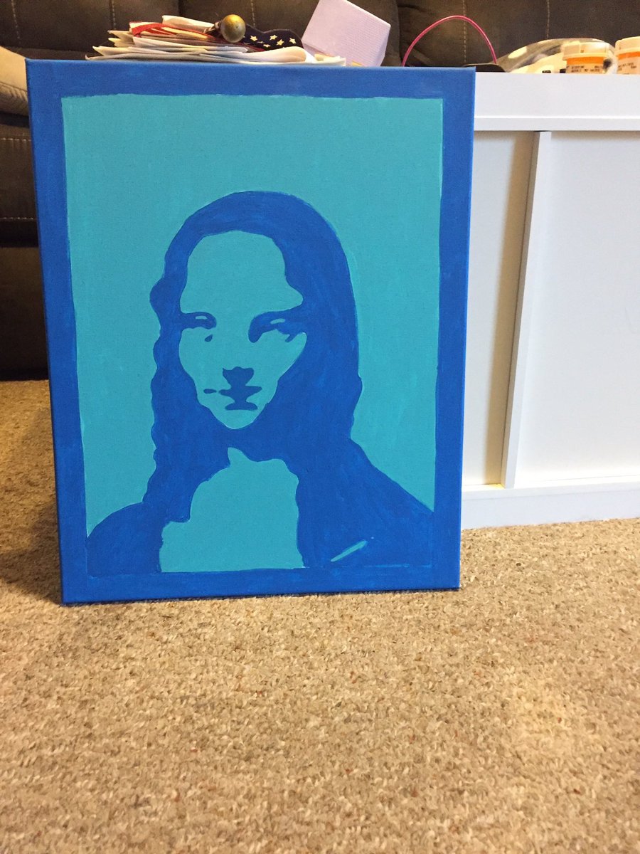 TheArtistKy's tweet photo. My version of Mona Lisa ☺️ #monalisa #art https://t.co/xnuyZt1RK3
