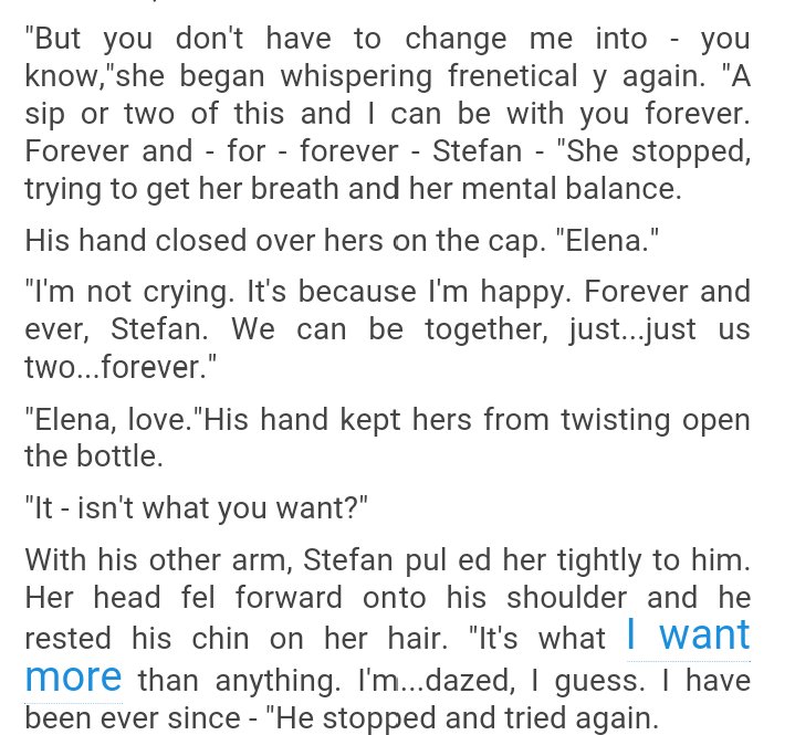 Ghina_wesley's tweet photo. I Can't Belive that this is the last words in the real novel!😢
"Just us two forever"
"In Stefan's arms"
Babe #Stelena 😭💗this is what must be https://t.co/KyW8Swhc0g