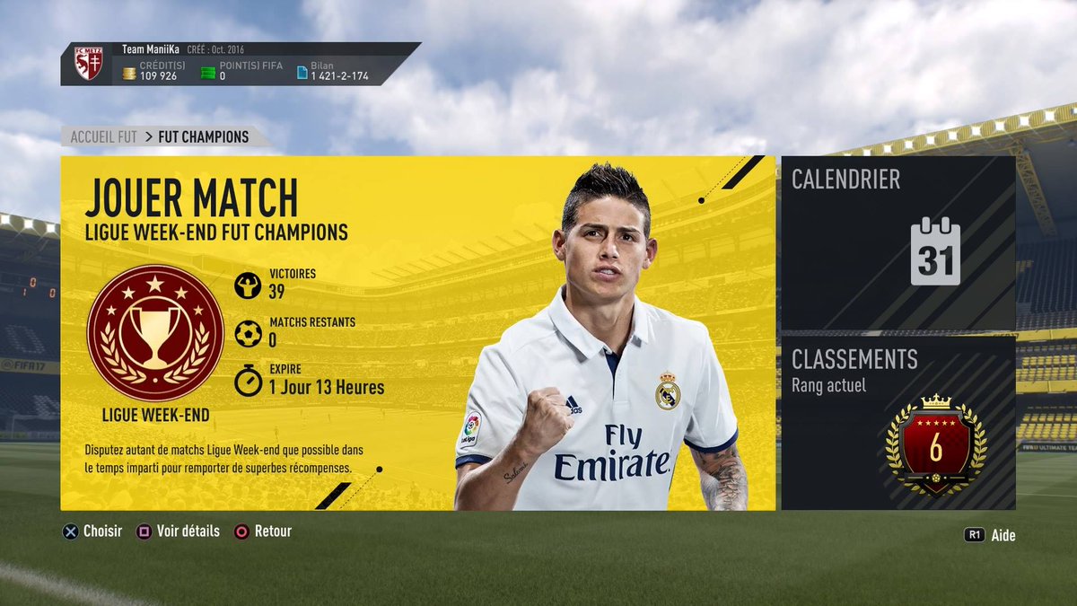 ManiiKa_FIFA's tweet photo. 39-1 pour ce week end #FUTChampions ! On se place tout doucement dans le top 10 synonyme de qualification pour la Régional 3 ! #Mfigthing https://t.co/jKIIaKugpV