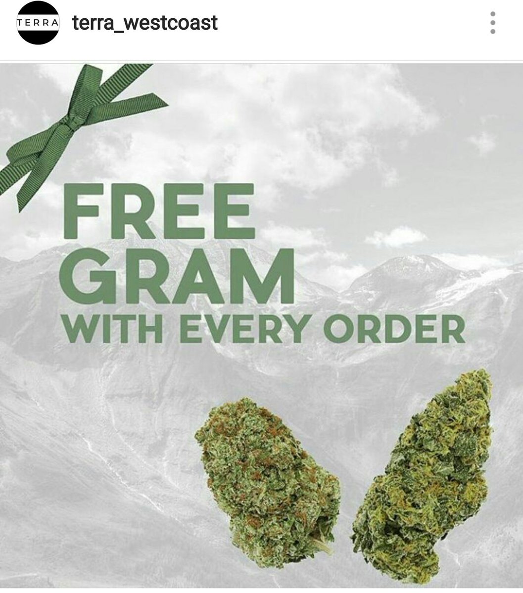 For all month long terra will be giving away a free gram of flower with every purchase so come check us out and see what we have for you!!!!