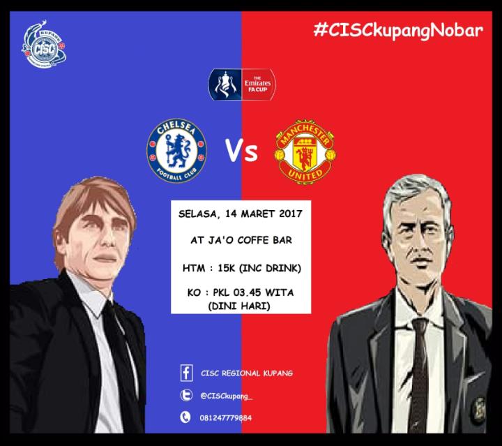 #CISCkupangNobar Quarter Final FA Cup Vs <a href="/ManUtd/">Manchester United</a> | More info at pict @ChelseaIndo <a href="/Info_Kupang/">Info Kupang NTT</a>

#KTBFFH #CTID