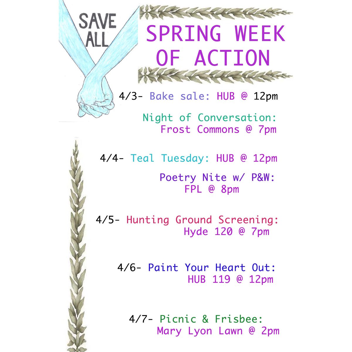 PSU_SAVEAll's tweet image. Week of action is ready to go! #springweekofaction #SWOA #itsonus