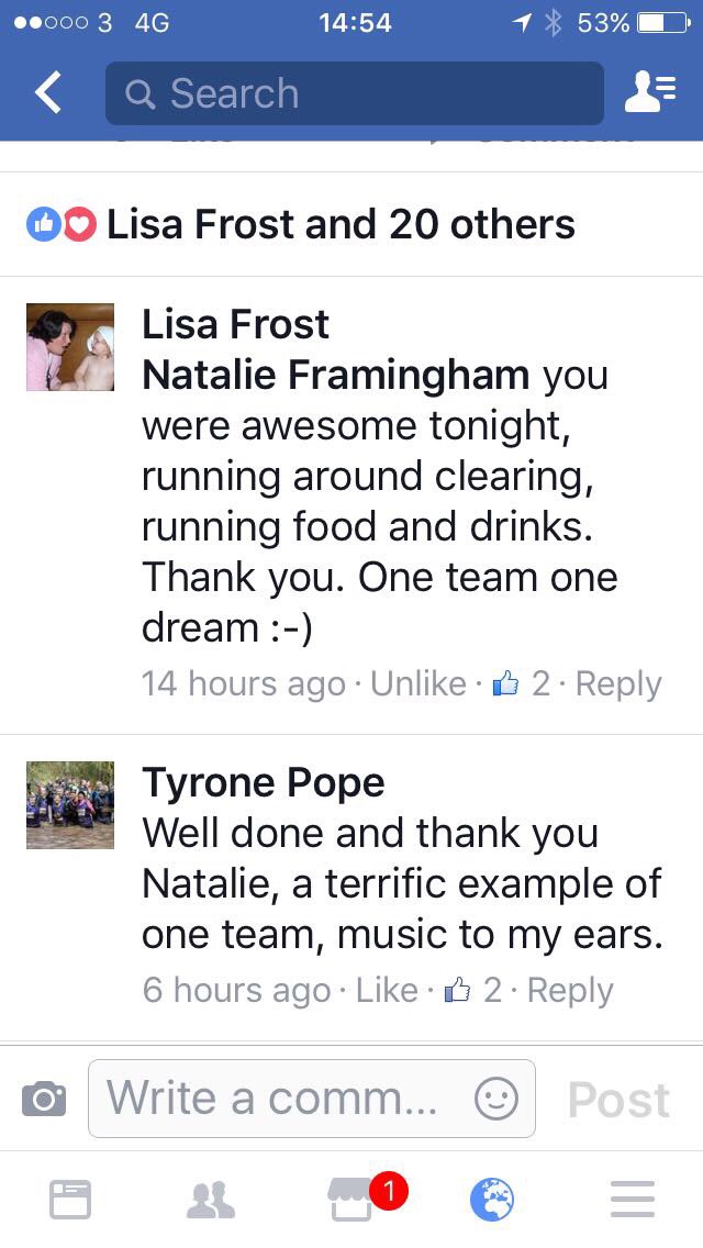 Fab work from Natalie helping out in the restaurant #oneteam @jamespearson82 <a href="/LauraEvans81/">Laura EvansWrobleski</a>