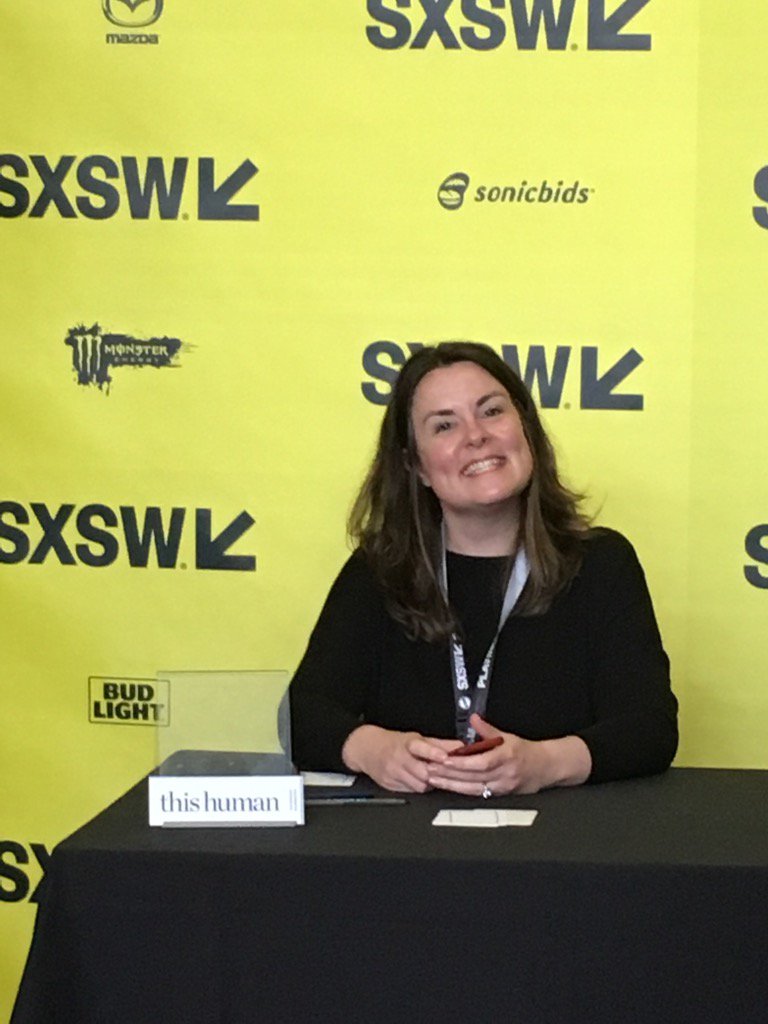 The smile of a woman now on the best sellers list. Sold out. #sxsw2017 @wearehuddle @Avones #thisishowwehuddle