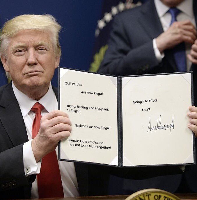 IB_UTKQues's tweet photo. PRESIDENT TRUMP'S new Executive Order!! #QueEdition #UTK

GET YOUR PRESALES NOW!
https://t.co/6Ke3k36NGF https://t.co/tWaXTN2K73
