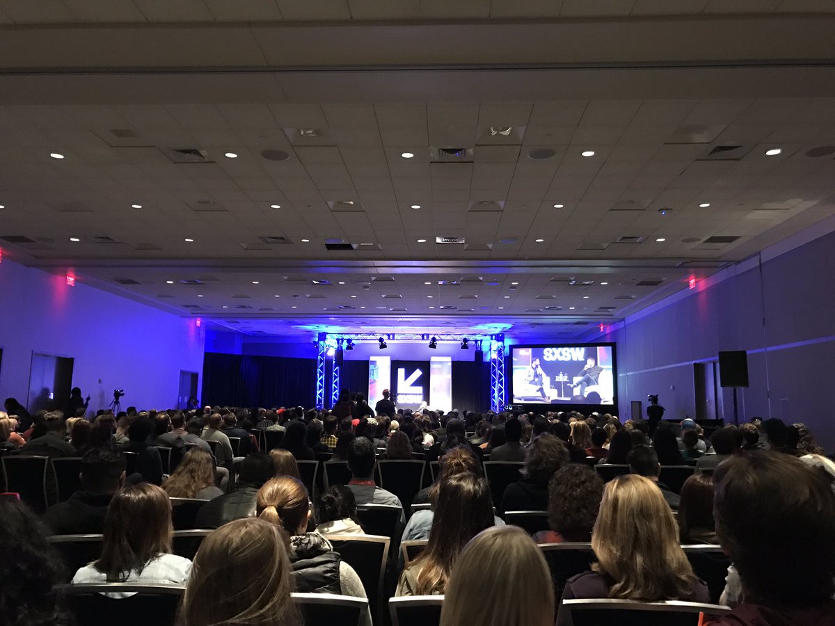 Here is my terrible picture of the great <a href="/nickkroll/">nick kroll</a> and <a href="/Nick_Offerman/">Nick Offerman</a> at #SXSW. #Austin