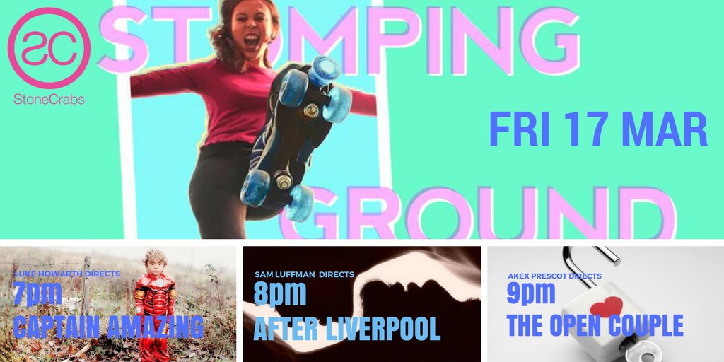 StoneCrabsTC's tweet photo. What a line up for the last day of our @_StompingGround young directors festival 17 Mar 2017 @TheAlbanySE8
Book now https://t.co/mjShql4ika https://t.co/dRmVXe3nZk