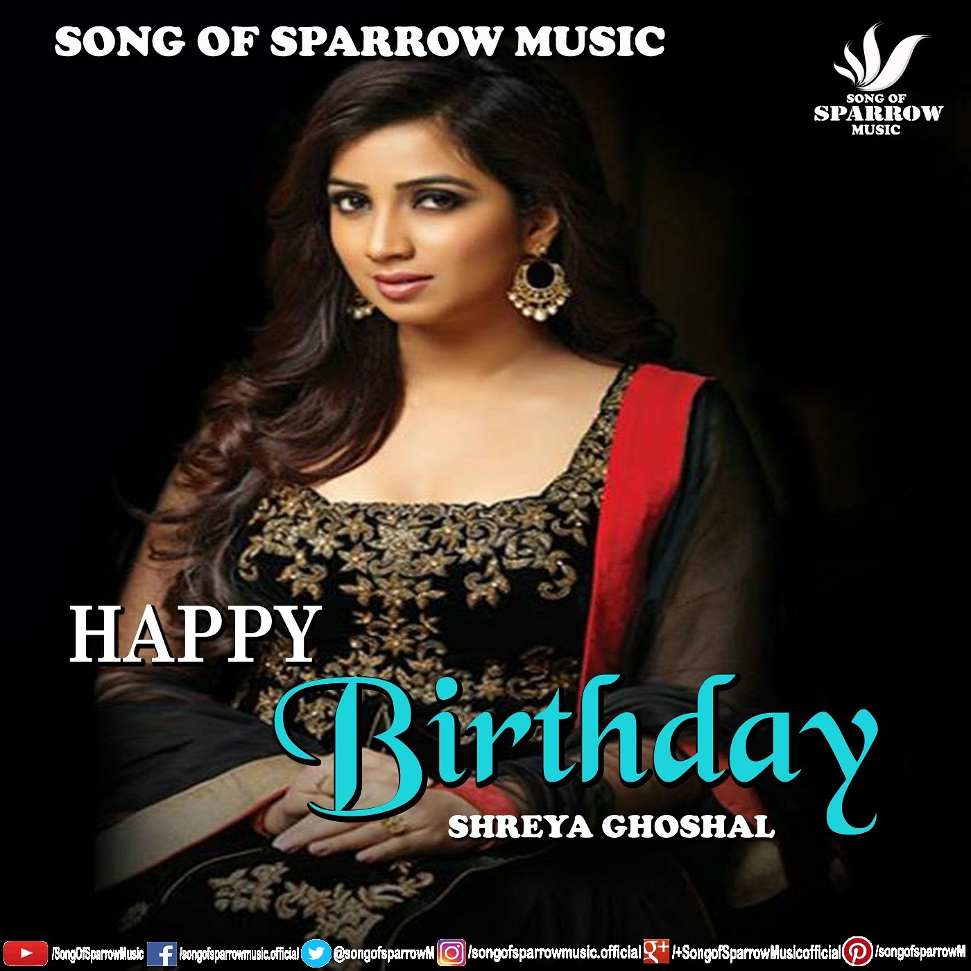 Wish u a very happy birthday....SHREYA GHOSHAL.....   