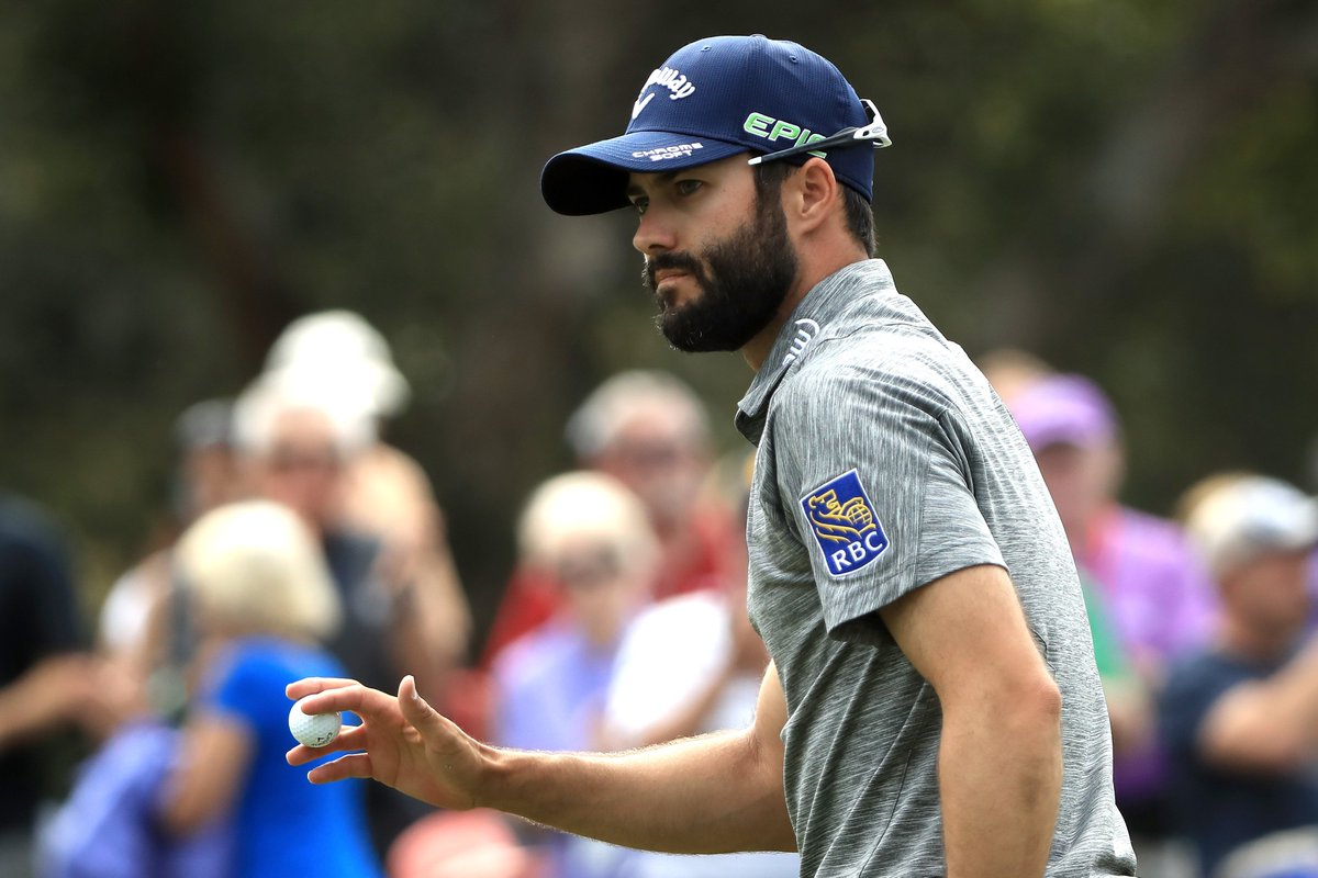 PGATOURAmericas's tweet photo. CHAMPION! 

Adam Hadwin is a PGA TOUR winner for the first time! 🇨🇦🏆 https://t.co/7AZq6bU4Cm