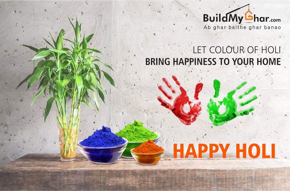 BuildMyGhar's tweet photo. May this #colorfestival (#happyholi) of color fill your life with abundant happiness, peace, progress &amp;... #buildmyghar #buildmydream https://t.co/kFvn7dizkh