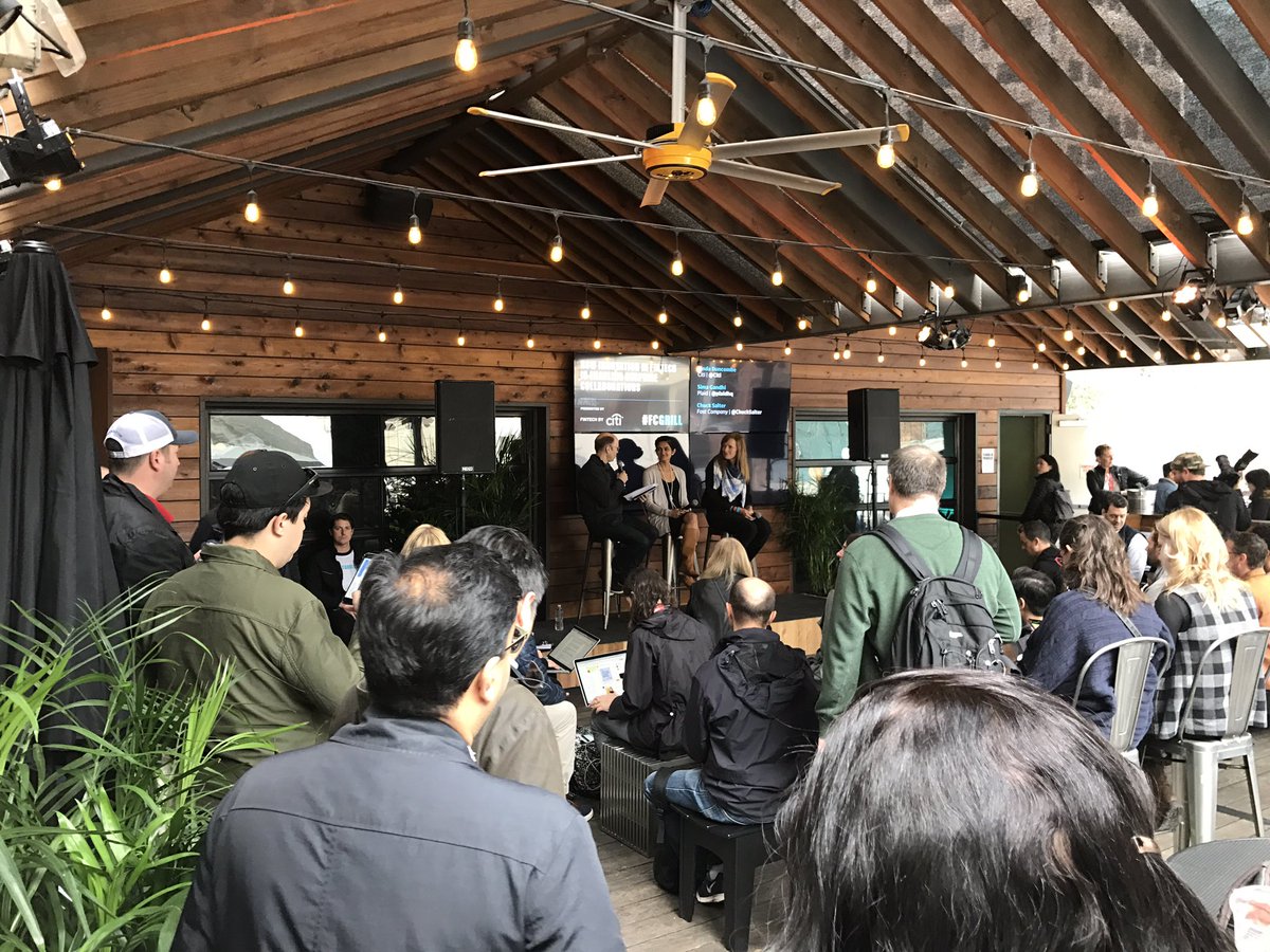 MikeGlaicar's tweet photo. Amazing panel with @Citi @plaidhq
It's all about surprise collaborations #fintexas #citifintech #FCGrill @FastCompany https://t.co/AKRaPPNKKg