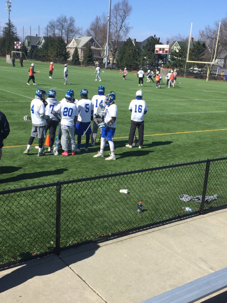 LHSlacrosse's tweet photo. The boys wrapping up a 7-3 win v Agawam, go to 3-0 on day, first undefeated Springfield trip ever (5 yrs attending) https://t.co/kGWp91R1T1