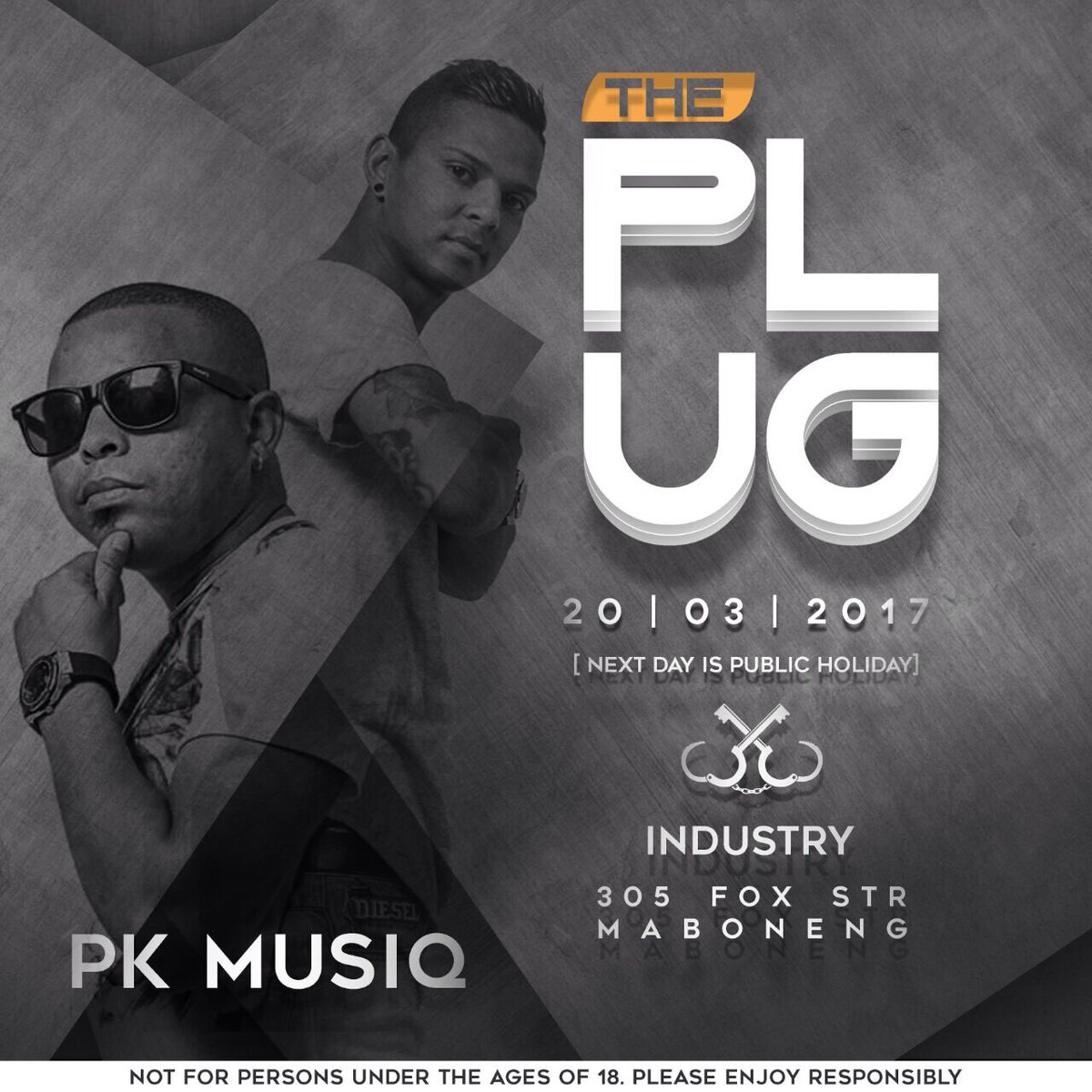 ThePlugEvent's tweet image. With Human Rights day around the corner we exercising our right to party!

INDUSTRY | 305 Fox Street Maboneng

20 | 03 | 2017