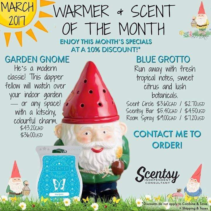 CorrinaNewell's tweet photo. #scentsy #warmerofmonth #scentofmonth #spring #summer #scent #scentbars #gnome https://t.co/Pv7OhyMz1Q