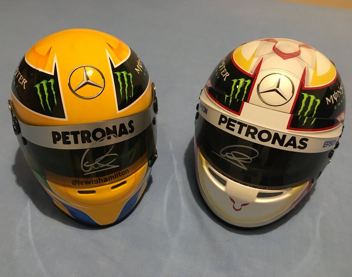 ElliotHorwoodF1's tweet photo. Got mine and Eves visors signed by @LewisHamilton on Wednesday ☺🏁 
They look incredible back on the helmets 😍😁
Thanks Lewis 👍🏼👏🏼 
#TeamLH 🇬🇧 https://t.co/XU9w0ReSap