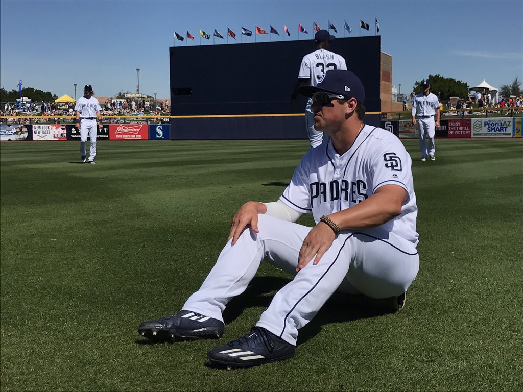 Padres's tweet photo. Looking good in those home white threads, @Hunter_Renfroe 💯 #PadresST https://t.co/68vWZJaIjX