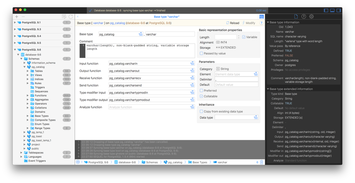 SEQUELDB's tweet photo. Base types support added to version 1.5.4 😄😀😃🤣 https://t.co/qGevVfZVLq