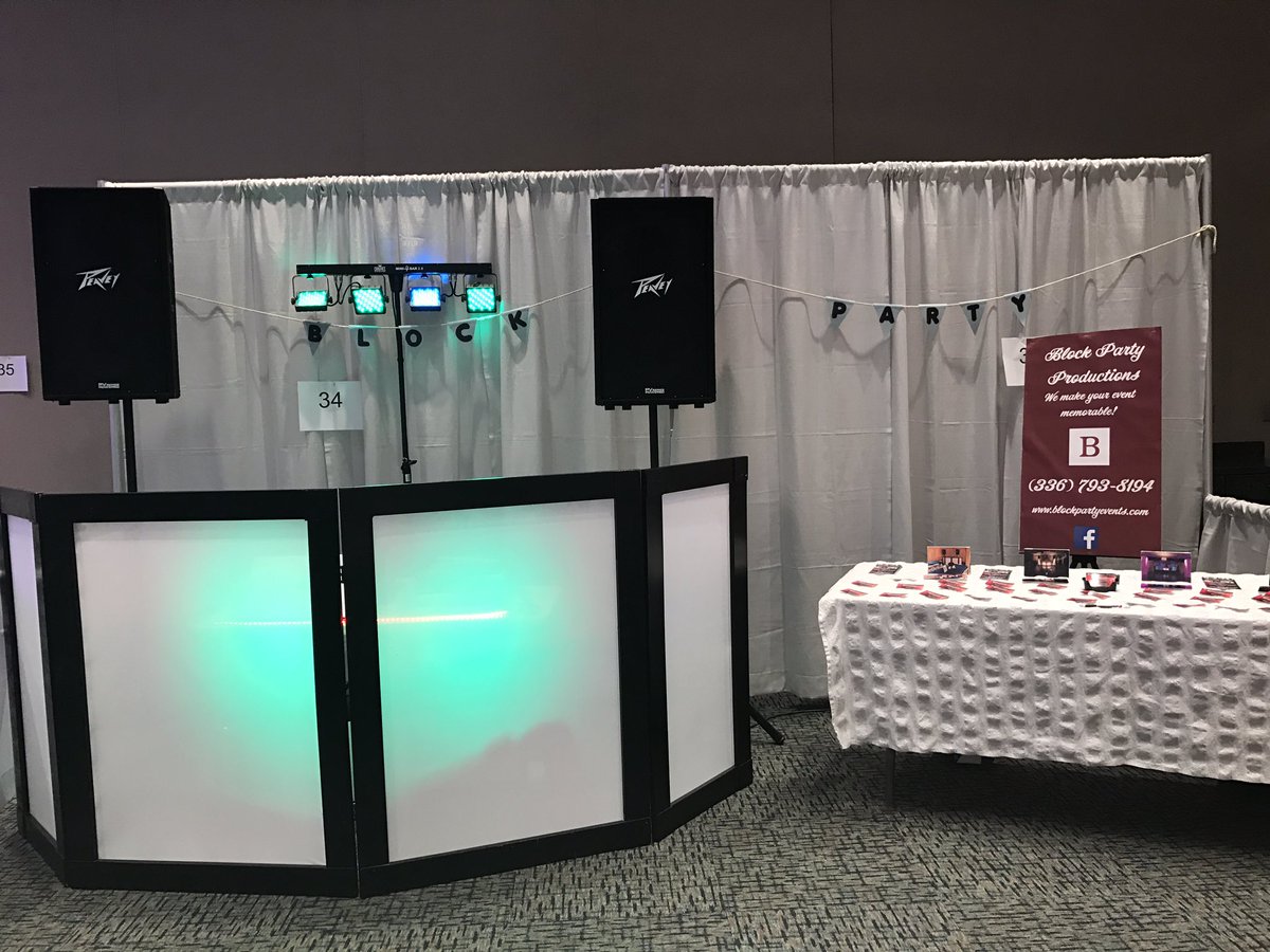 Blockpartyevent's tweet photo. Great day at #wilkesweddingexpo17! We are thankful to have the opportunity to work with our new clients! https://t.co/nEUJxugv4m