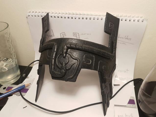 KeiraCosplay's tweet photo. Moar armored #midna progress! #cosplay #worbla #zelda #LegendOfZelda https://t.co/l4bCQqKJa2