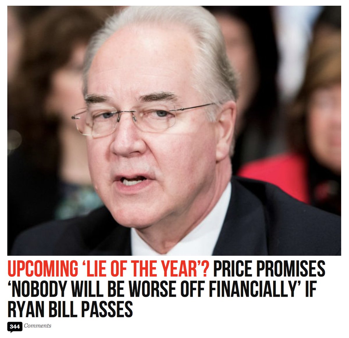 oliverdarcy's tweet image. Breitbart now zeroing in on Tom Price