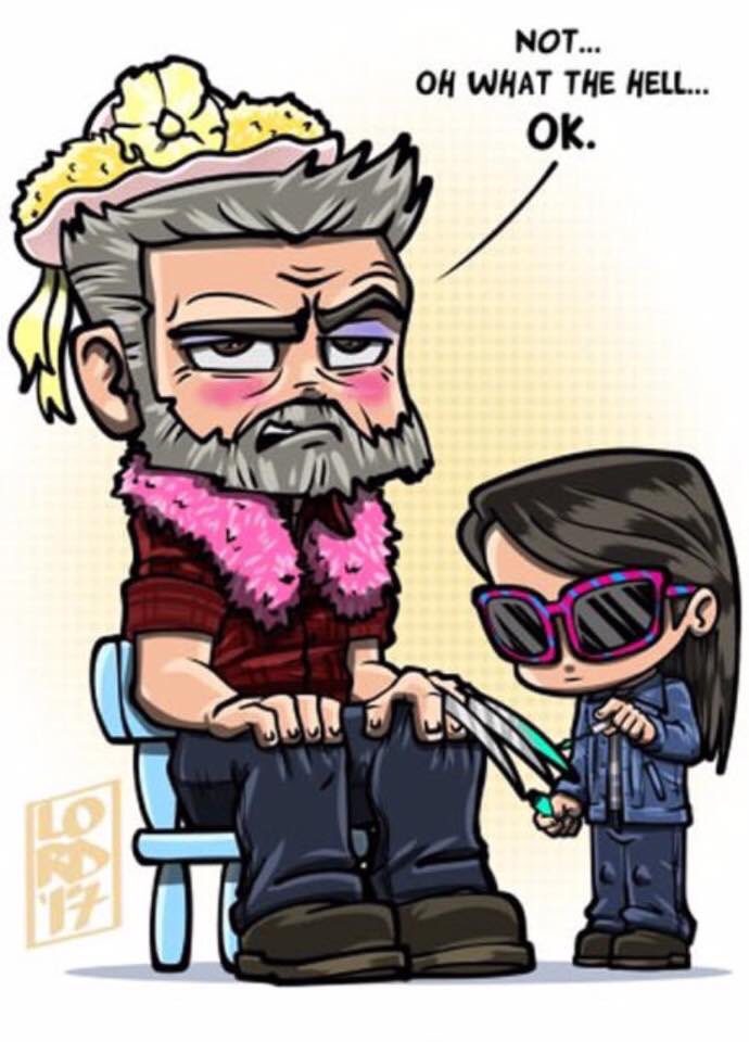 iamgeekingout's tweet image. Logan and Laura's entire relationship in a tweet